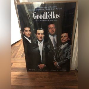Rare Vgt. Large Goodfellas Movie Poster(38’x53’in) 3.2 By 4.5 Feet in plastic
